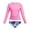 Pink-C, variant on Bigetiay 2 Piece Swimsuit for Girls Long Sleeve Rash Guard Top with Swim Bottom Girls Bathing Suit 13-14Y