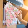 thumbnail image 3 of HUGFEGWE Book Cover Sleeve Paperback Protector: Book Covers for Hardcover - Soft Cloth Book Protector with Flower Pattern - Adjustable Book Sleeve for Notebook Bible Planner Book Lovers Accessories, 3 of 9