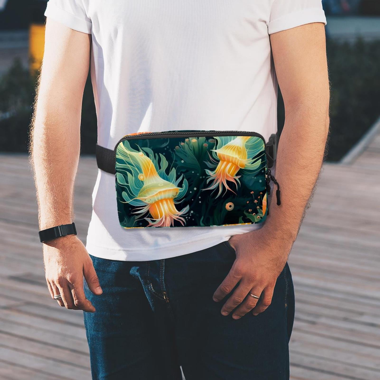 Sea slugs Adjustable Lightweight Waist Bag Fanny Pack Crossbody Bag with Extension Strap Unisex