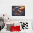 thumbnail image 4 of Naloa Cool Dolphin Print Canvas Bathroom Wall Art,Bathroom Wall Art Decoration, Canvas Poster Prints,Decorative Paintings for Living Room, Bathroom, Kids Room, 4 of 6