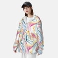 thumbnail image 3 of Vsdgher Abstract Marble Texture Print Adult Hoodie Shirts Rash Guard for Men Women,Long Sleeve Sun Protection Fishing Shirts for Athletic Running Swim-Medium, 3 of 7
