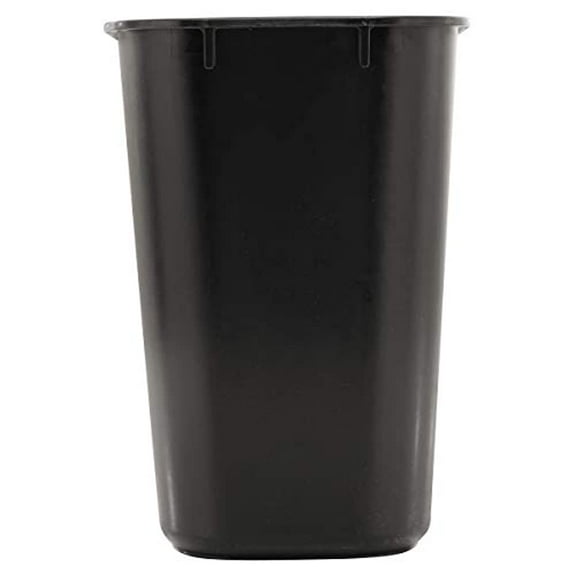 Rubbermaid Commercial Products FG295500BLA Plastic Resin Deskside Wastebasket, 3.5 Gallon/13 Quart, Black (1)