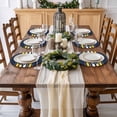 thumbnail image 6 of Nautical Anchor Round Placemats Set of 8 for Dinning Tables,Heat-proof Braided Table Mats 15 Inch,Navy Blue Yellow Striped Farmhouse Ombre Washable Place Mat for Kitchen Restaurant Party Table Decor, 6 of 9