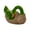 Green, variant on HOARBOEG Rattan Look Flocked Garden Decor, Resin Courtyard Ornaments, Spring Home Tabletop Decorations, Artificial Topiary for Patio, Indoor Outdoor Decorative Crafts