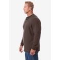 thumbnail image 2 of KingSize Men's Big & Tall Bonded Sherpa Waffle Henley, 2 of 6