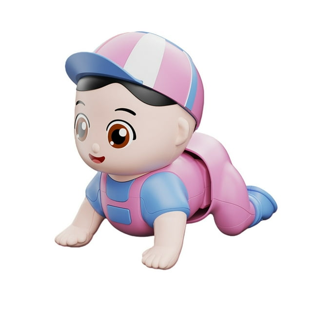 Hearth & Gear Baby Crawling Animated Animal With Sound Effects Fall Toddler Crawl Trainer Interactive Early Educational For 6 12 Months Alphabet Board Games Kids Games 2-4 Years Kids Climbing Alphabet
