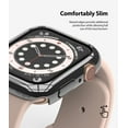 thumbnail image 7 of Ringke Slim Case [2 Pack] Compatible with Apple Watch Series 6/5/4/SE 44mm, iWatch Bezel [Frame Only] Premium PC Hard Thin Cover - Clear & Dark Chrome, 7 of 7