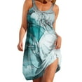 thumbnail image 2 of Babysbule Summer Dresses for Women Ladies Printed Sleeveless Scoop Neck Sundress Casual Flowy Swing Beach Dresses, 2 of 4