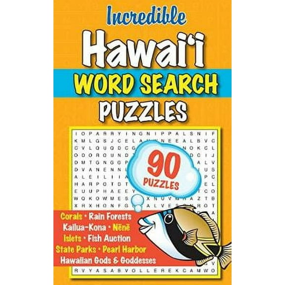 Incredible Hawaii Word Search Puzzles