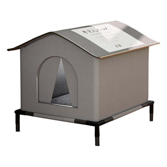 COOLHOOD Winter Warm Cats Shelter Waterproof and Cold Resistant Tent for Cats with Large Space All Season Use