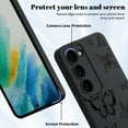 thumbnail image 4 of Compatible with Samsung Galaxy S21 FE 6.4 inch Case,Cute Butterfly Cool Black Solid Design,Soft Silicone Slim Thin Girly Phone Case Protective Shockproof Cover for Women Girls-Butterfly, 4 of 14