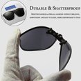 thumbnail image 4 of Clip-on Sunglasses - 3 Pairs Oversized Polarized Clip-on Sunglasses for Men and Women, 4 of 5