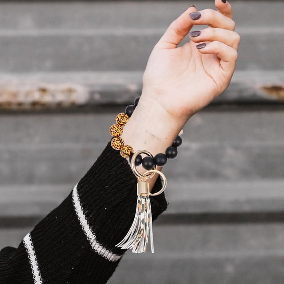 SOPOTUTU Bracelet Key Chain Fashionable Stainless Steel 1Set for Friends Real Agent Gifts