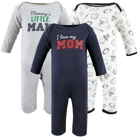 

Hudson Baby Infant Boys Cotton Coveralls Love Mom 6-9 Months
