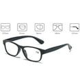 thumbnail image 2 of 4 Pairs Reading Glasses Blue Blocking Rectangle Presbyopic Glasses Spring Hinge Readers, 2 of 3