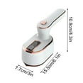 thumbnail image 3 of COM1950s Handheld Steamer and Iron,1000W Portable Wrinkle Remover for Clothes,Compact Travel Steamer 6.1X3X4.2 Inch,Quick Heat Fabric Tool with Large Tank,Safe for Silk Wool Suit, 3 of 9