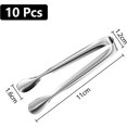 thumbnail image 2 of 20 Pinzas para Cubitos de Hielo de ACERO INOXIDABLE de 11 cm, Pinzas para Azúcar de Mano Vintage Pulidas Multifuncionales, para Dulces, Helado, Galletas, Café, Cocina, Boda, 2 of 5