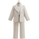 thumbnail image 2 of Moonsky The Bad Guys 2 Costume Kids Mr. Wolf Cosplay Blazer Uniform Full Set Outfits Halloween Fancy Dress Costumes Birthday Christmas Theme Party Cosplay Suit for 4-14 Years(120#White), 2 of 5