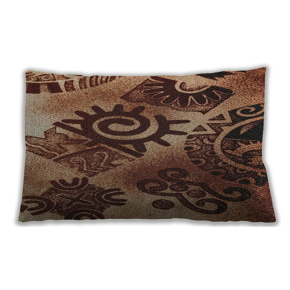 Ahgly Company Indoor Rectangular Patterned Lumbar Throw Pillow, 13 inch by 19 inch
