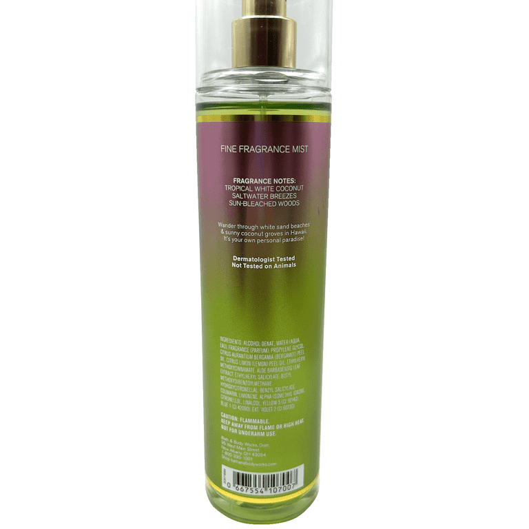 【ワイキキビーチココナッツ】Bath&bodyworks ボディーミスト 3本 Amazon.com : Bath and Body Works Waikiki Beach Coconut