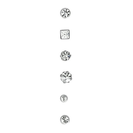 Body Jewelry- Women's Lead Crystal Nose Stud Value Pack