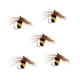 thumbnail image 3 of 10pcs Amarillo Y Negro Bumble Bee Vuela Mosca Seca Cebo De Pesca De Artificiales, 3 of 7