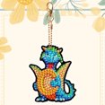 thumbnail image 3 of Llavero Artístico Con Dinosaurio Doble Cara 26 Letras Creativas, 3 of 9