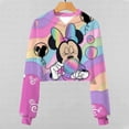 thumbnail image 2 of Sudadera con capucha para niños Nueva temporada escolar Top Primavera y otoño Niñas Cute Minnie Bubble Blowing Pattern Printed Short Hoodie140 heqiyong CONDUJO, 2 of 2