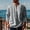 Gray, variant on Goodtrade8 Casual Winter Tops for Men Plus Size Long Sleeve Solid Color Green Crew Neck Shirt Winter for Men
