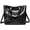 Black, variant on Women's Vintage Style Greased Pu Leather Work Tote Large Capacity Shoulder Bag with Tassel