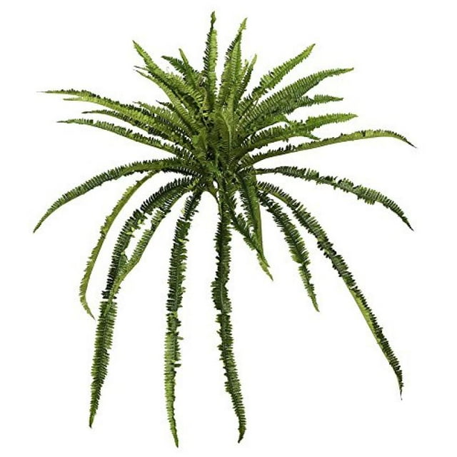 Vickerman 25" Artificial Green Boston Fern Bush Featuring 52 Fronds