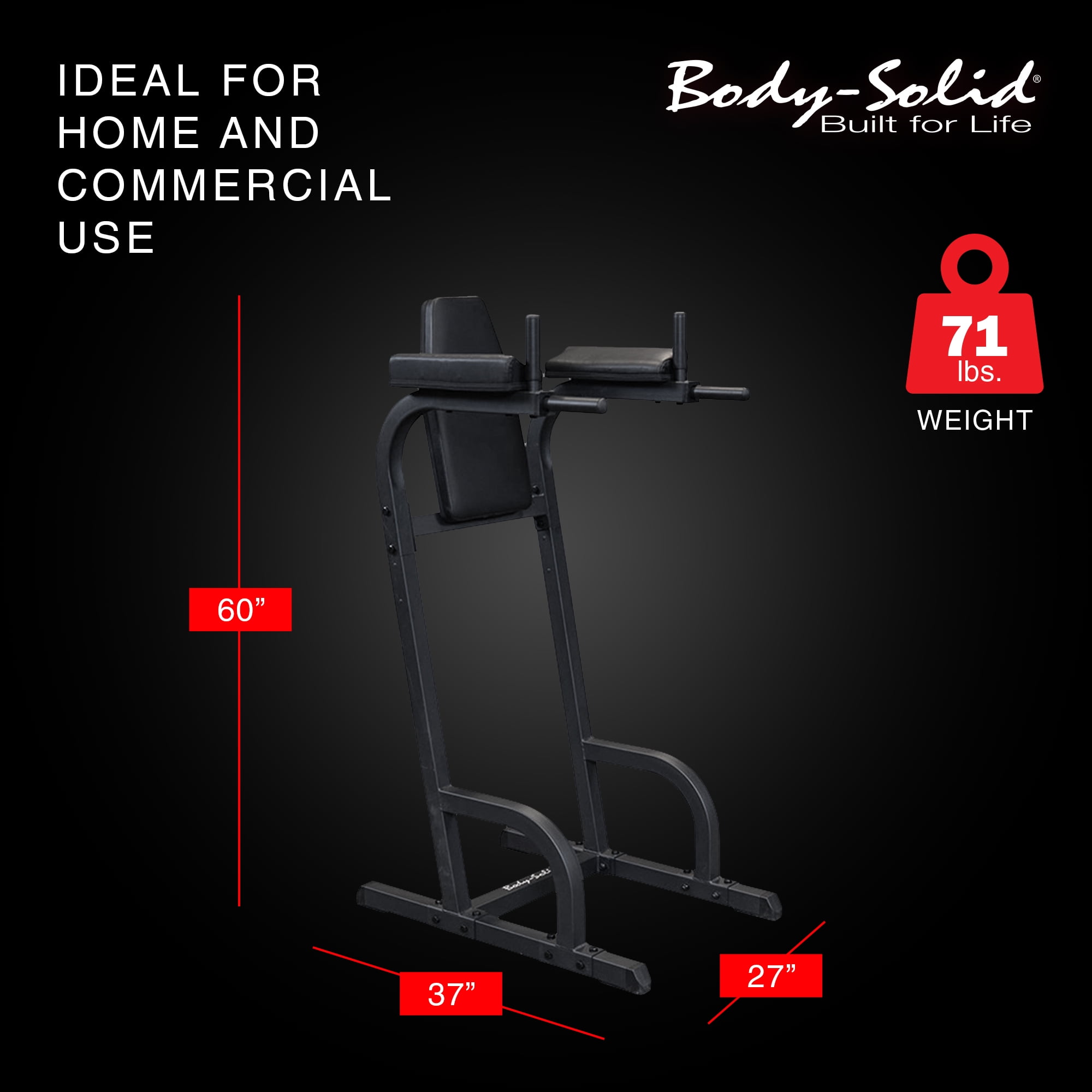 Free Shipping! Body Solid Fitness Vertical Knee Raise and Free Shipping! Body Solid Fitness Vertical Knee Raise and