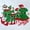 Green, variant on SUXIAN Family Matching Christmas Santa 3 Piece Set Comfortable Holiday Party Festive Cosplay Performance Celebration Outfit