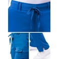 thumbnail image 4 of Adar Pro Scrubs For Women - Skinny Leg Yoga Scrub Pants - P4100 - Royal Blue - XL, 4 of 6