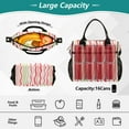 thumbnail image 4 of Ckdifva Wavy Lines Colorful Striped Cooler Bag Cooler Cooling Tote Lunch Bag Lunch Box Front Pocket with Shoulder Strap, 4 of 6