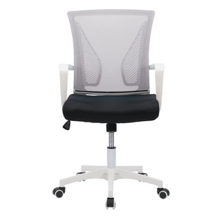 CorLiving Chaise de Bureau Ergonomique à Dossier en Maille - Gris