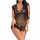 thumbnail image 3 of Vestido de ropa de dormir con perspectiva de encaje para mujer Ropa interior de lencería sexy, Negro, XL Guardurnaity XX000076-13, 3 of 7
