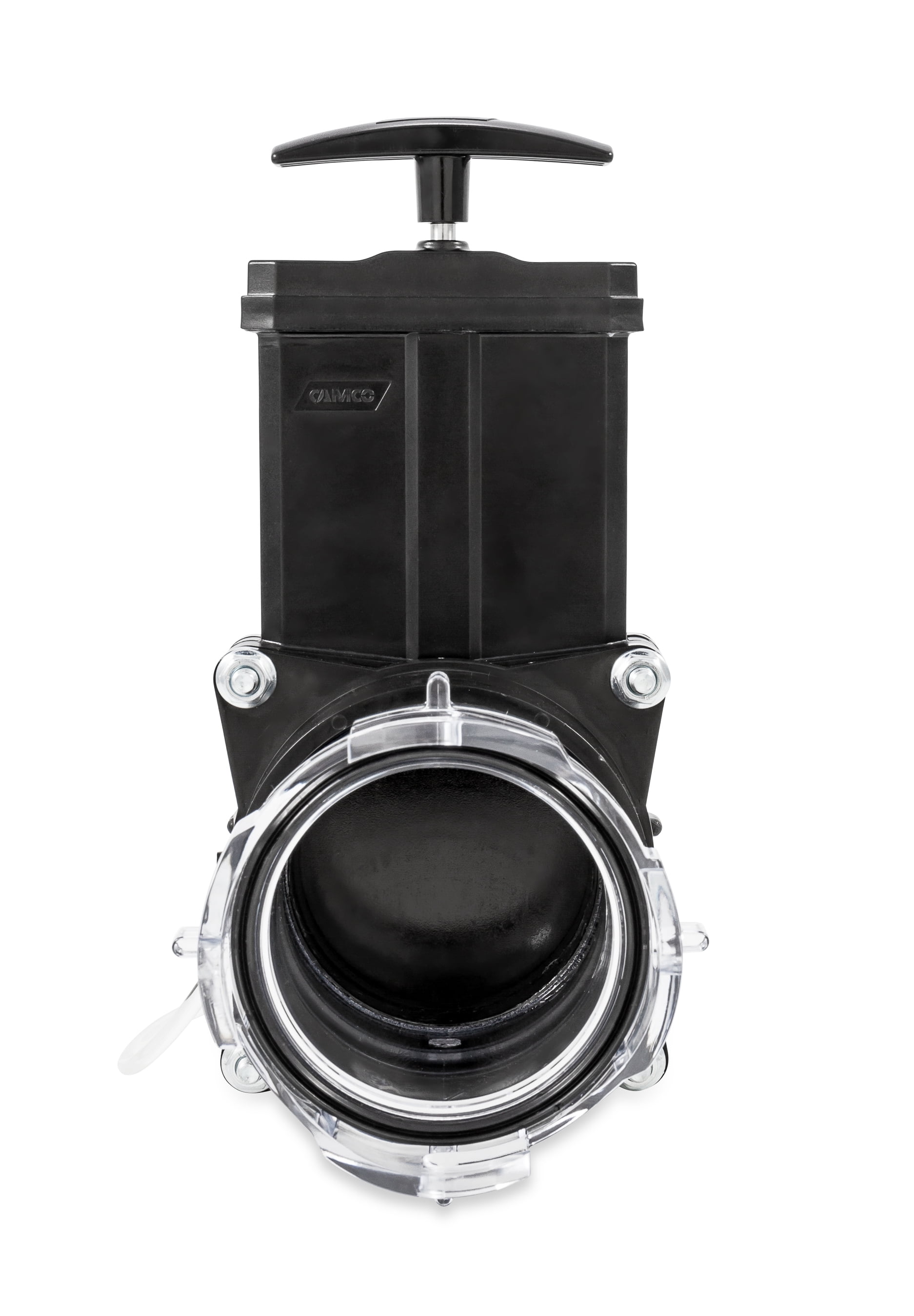 Camco RV Gate Valve, Built-in 3-1/2" Clear Adapter, Quick Fix for Leaky Valves (39053)