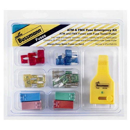 Trousse de fusibles de rechange Cooper Bussmann ATM/FMX avec testeur 30 morceaux