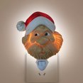 thumbnail image 3 of Lámpara de noche con cabeza de calabaza de Papá Noel, luz de noche para dormitorio, decoración creativa de arreglo de regalo de Navidad, transfronteriza, 3 of 5