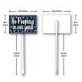 thumbnail image 6 of Eveokoki No Pooping In Our Yard Sign, No poop sign, 12 x 8 Inch Aluminum Sign With Metal Stakes, Keep Dogs Off Lawn, Weatherproof, Easy To Install, 6 of 6