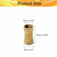 thumbnail image 2 of HUGFEGWE M4x10mm Female Thread Knurled Nuts, 100PCS Hx5mm OD Brass Threaded Insert Embedment Nuts Hydraulic Welded Joint Injection Molding Assortment Kit for 3D Printing Injection Molding CJB91-25020, 2 of 8