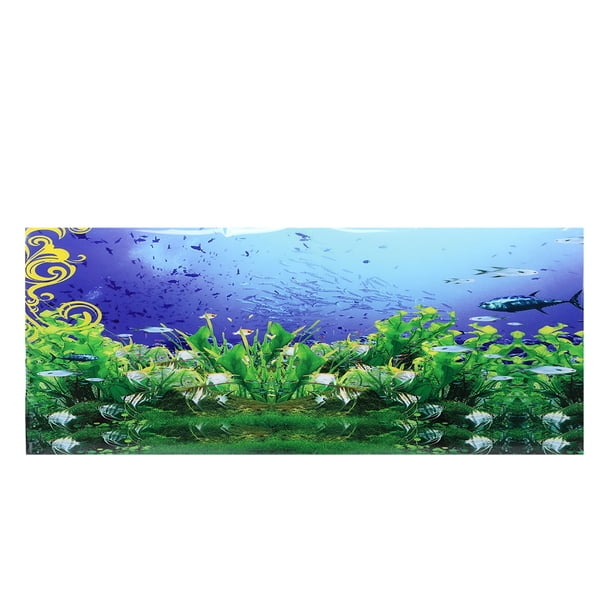 Spptty Fish Tank Background Sticker,Background Poster Decorative Painting  PVC Sticker Landscape Image for Aquarium Fish Tank,Aquarium Background  Sticker 