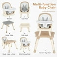 thumbnail image 3 of OLAKIDS Chaise Haute pour Bébé 8 en 1, Chaise Haute Convertible pour Bébés et Tout-Petits, Siège Rehausseur de Repas pour Nourrisson, Table de Blocs de Construction, Ensemble Table et Chaise Tabouret pour Enfants avec Plateau Amovible, 3 of 9