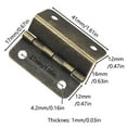 thumbnail image 2 of BE-TOOL 2/4/6PCS Small Cabinet Three-Fold Hinges, Decorative Box Hinges for Small Cabinet Door Wardrobe Suitcases Antique Bronze, 2 of 8