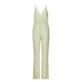 thumbnail image 5 of SELONE One Piece Jumpsuits for Women Rompers for Women Sequin Trendy Sleeveless Slim Fit Fashion ting Suspender Playsuit Jumpsuit for Everyday Wear Running Errands Going to Work Casual Event Silver M, 5 of 8