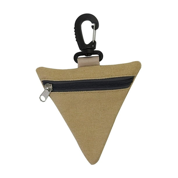 Cartera triangular duradera de Molle con bolsa táctica de gancho giratorio Caqui