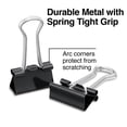 thumbnail image 5 of Staples Small Metal Binder Clips Bulk PK Black 3/4" Size with 3/8" Capacity 480114, 5 of 6