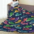 thumbnail image 6 of Pofeuu Colorful Carp Streamer 1 Print Ultra-Soft Micro Fleece Blanket,for Bed Or Sofa,All Season Throw Blankets Flannel Blanket-80"x60", 6 of 7
