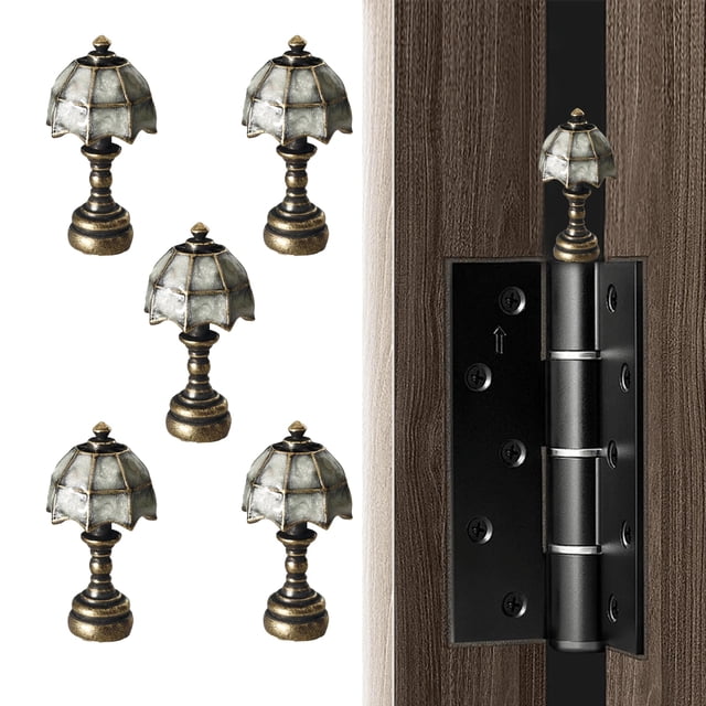 Set de 5 adornos magnéticos de bronce para bisagras de puerta WLHYHH